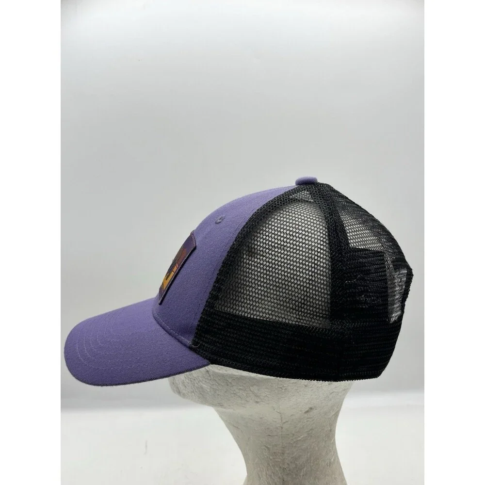 Mountain Hardwear Trucker Hat Purple Black Patch Snapback Cap NetPlus